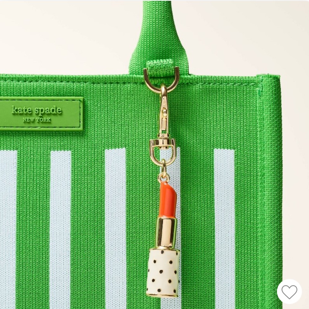 Kate Spade Lipstick Bag Charm Keychain new york x Target purse jewelry handbag